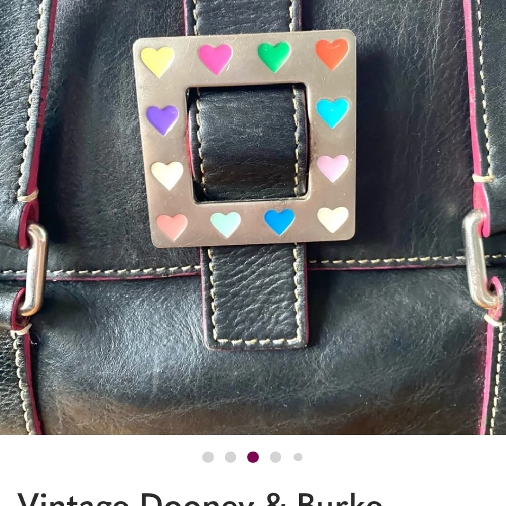 Dooney  & Bourke Vintage Leather  Pre-owned Bag Appox 15 In Wide 9 In Tall. - Picture 9 of 9